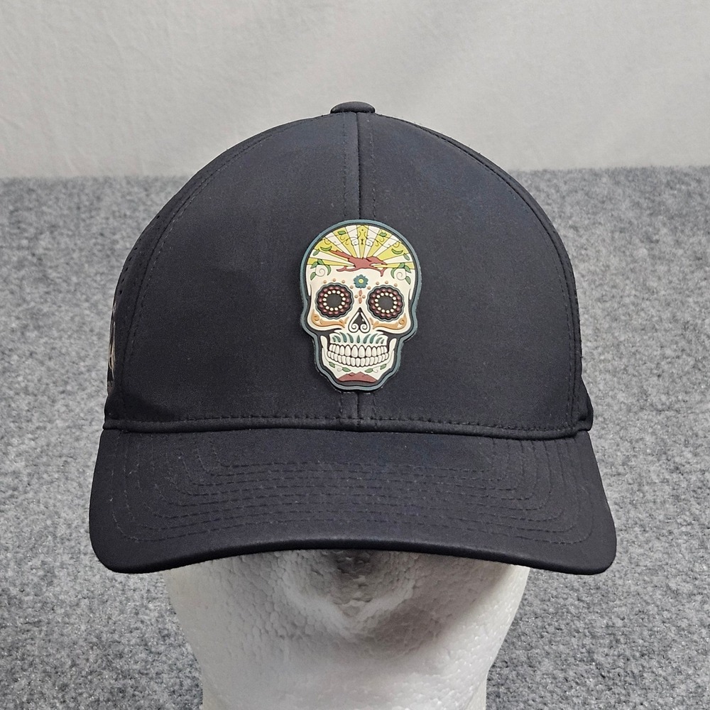Branded Bills Hat Mens OSFM Black Sugar Skull We-Ko-Pa Golf Club Performance Cap